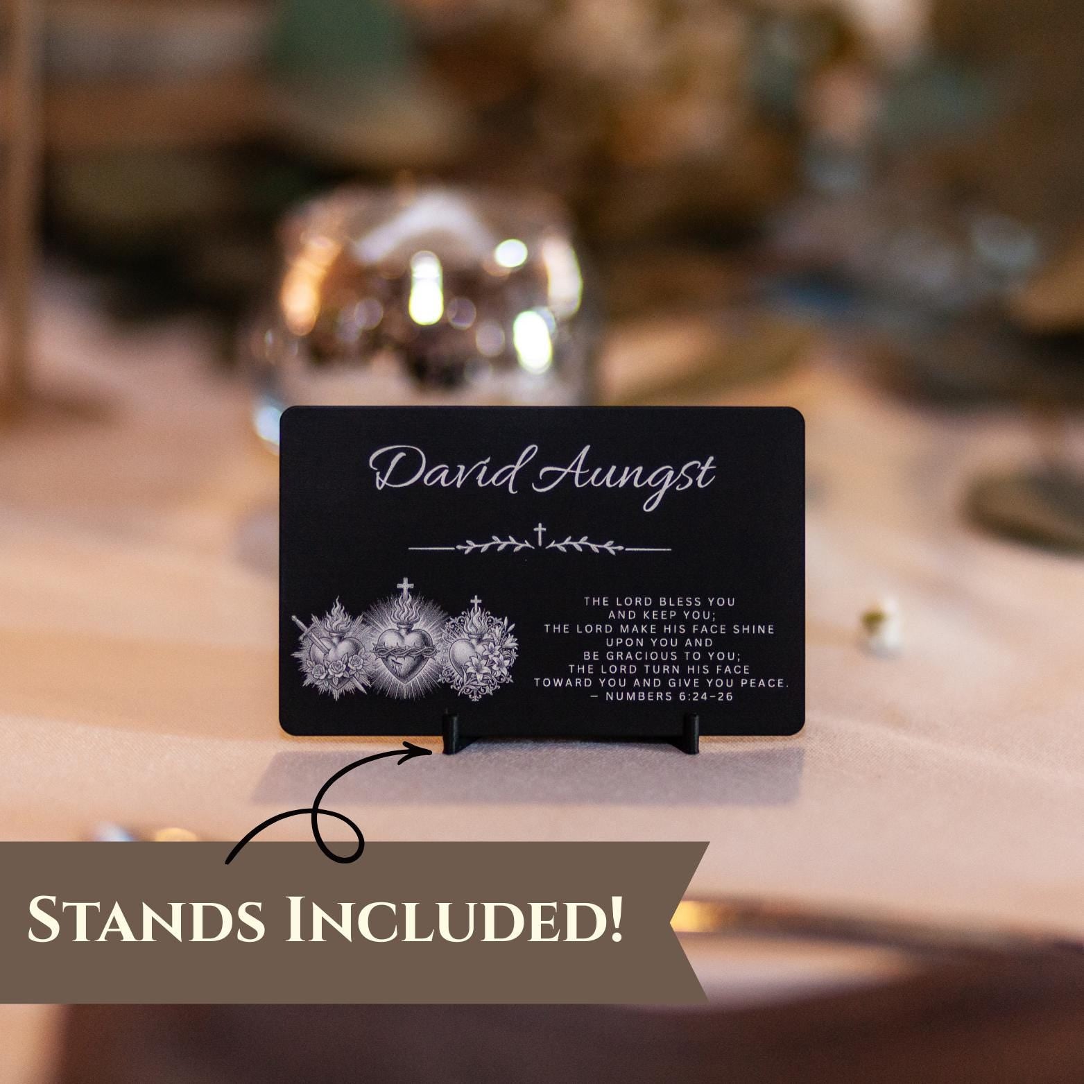 Durable Metal Place Cards Black Aluminum Construction Laser Engraved Table Markers Custom Wedding Place Cards Personalizable Guest Name Cards Matte Black Finish Professional Quality Bulk Order Available Corporate Event Seating Cards Gala