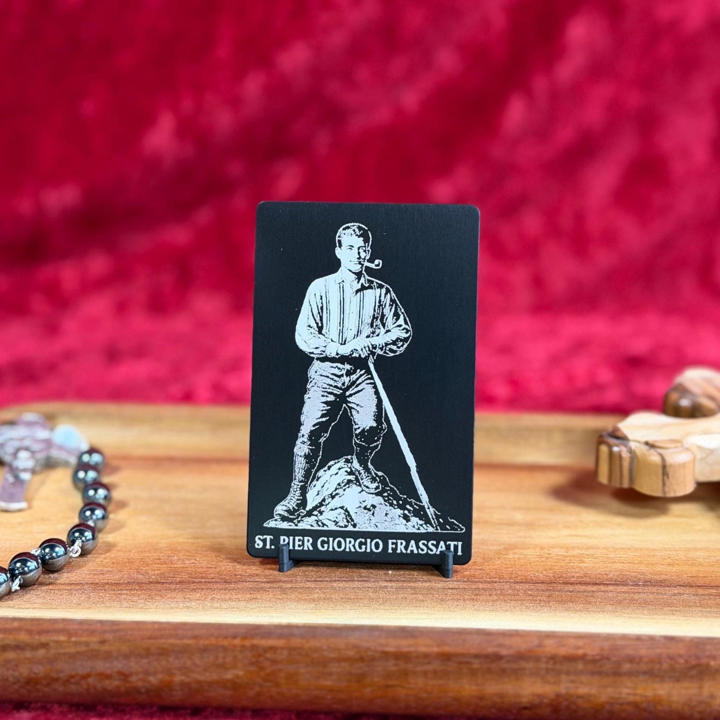 St. Pier Giorgio Frassati Premium Metal Prayer Card