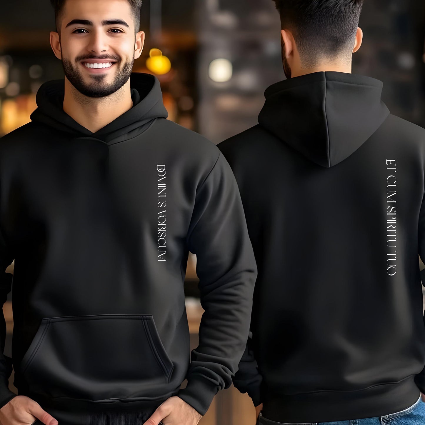 Latin Mass Hoodie Dominus Vobiscum
