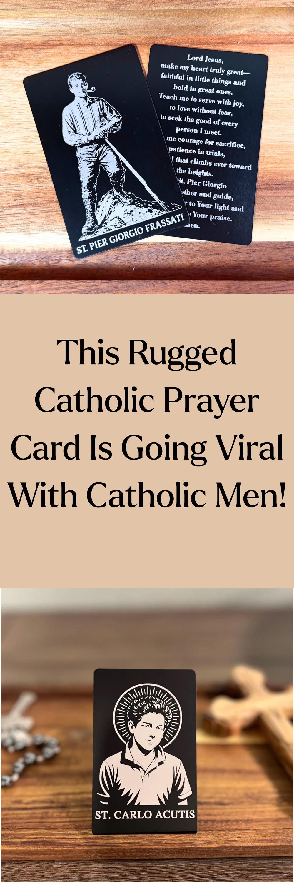 St. Pier Giorgio Frassati Premium Metal Prayer Card