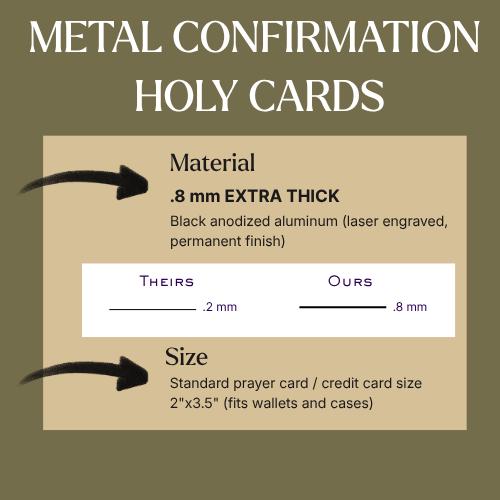 The Beatitudes Premium Metal Prayer Card